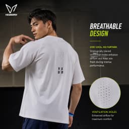 Veidoorn Men Half Zip Sports T-Shirt Running Training Tee With Vent Holes Breathable Athletic Top For Basketball Workout