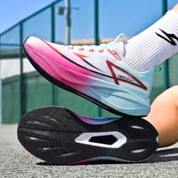 Women’s Marathon Racing Shoes Men’s Carbon Fiber Racing Shoes Breathable Lightweight Comfortable Athletic Energy Return Sneaker