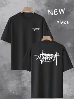 Men's Trendy Loose Fit Crew Neck T-Shirt, Casual Daily Short Sleeve Tee, Artistic Letter Print, Gift Idea