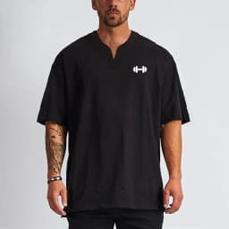 Oversized Casual Cotton Breathable Running T-shirts Gym Bodybuilding Fitness Loose Shirts Summer Mens Sports Training Clothing