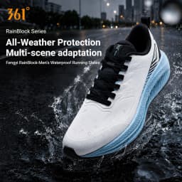 361 Degrees Fengyi 2 Rainblock Men Running Shoes Water Repellent Anti-Slip Grippy Cushioning Airy Male Sneakers 672632210