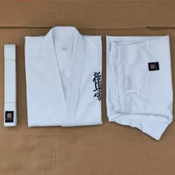 Quality Kyokushinkai Dogi Dobok Karate Uniform Kimono Gi Cloth For Kids Adult Free White Belt