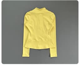 Half Zip Stand Collar Athletic Top Women Slim Long Sleeve Fitness Workout Running Jacket