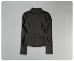 Half Zip Stand Collar Athletic Top Women Slim Long Sleeve Fitness Workout Running Jacket