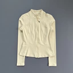 Half Zip Stand Collar Athletic Top Women Slim Long Sleeve Fitness Workout Running Jacket