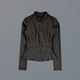Half Zip Stand Collar Athletic Top Women Slim Long Sleeve Fitness Workout Running Jacket
