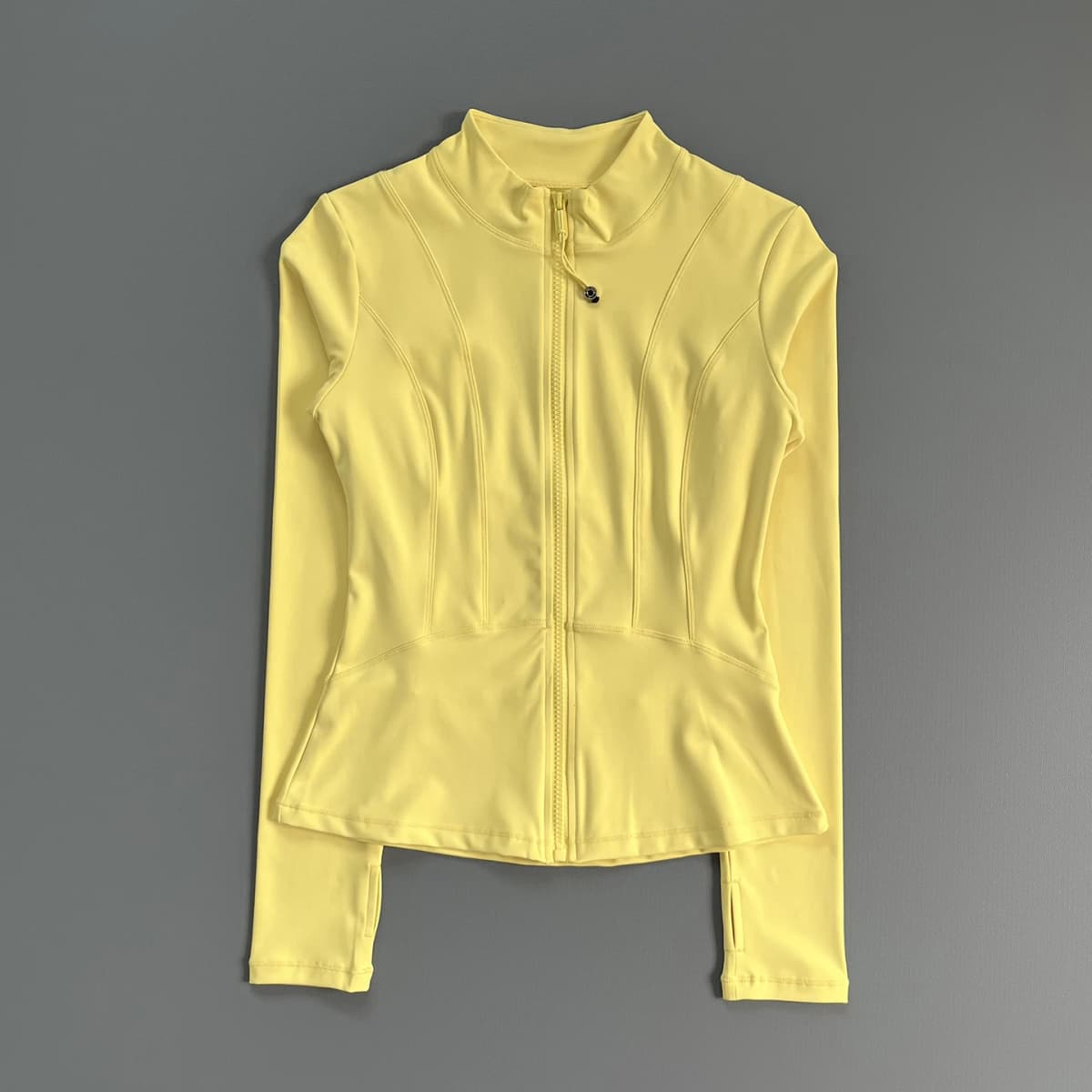 Half Zip Stand Collar Athletic Top Women Slim Long Sleeve Fitness Workout Running Jacket
