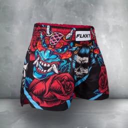 Muay Thai Shorts, Breathable Combat Shorts, Skull Print Men's and Women's MMA Training Boxing Shorts, Competition Combat Shorts
