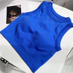 Women's High Impact Sports Bra with Pads, Shockproof Yoga Tank Top for Gym Hiking Climbing