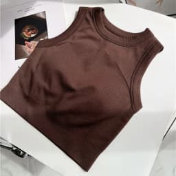 Women's High Impact Sports Bra with Pads, Shockproof Yoga Tank Top for Gym Hiking Climbing
