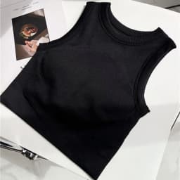 Women's High Impact Sports Bra with Pads, Shockproof Yoga Tank Top for Gym Hiking Climbing