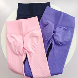 Winter Fall Ribbed Yoga Leggings - High Waisted Thickened Peach Lift, 4-Way Stretch Breathable Workout Pants