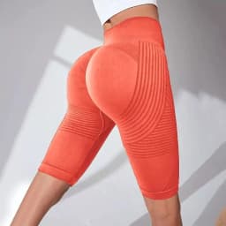 Europe and the United States hot-selling seamless hip-lifting fitness pants belly tight high-waisted peach hip yoga shorts