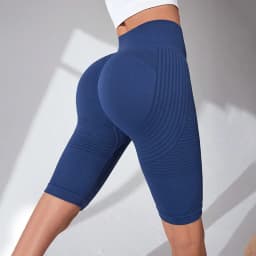 Europe and the United States hot-selling seamless hip-lifting fitness pants belly tight high-waisted peach hip yoga shorts