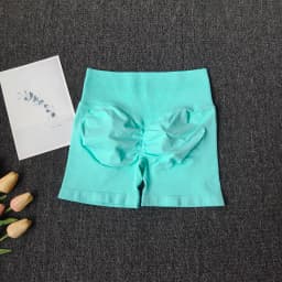 Women's Seamless Butt Lifting Workout Shorts, High Waist Tummy Control Yoga Shorts, High Stretch Tight Fit
