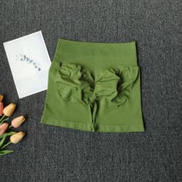 Women's Seamless Butt Lifting Workout Shorts, High Waist Tummy Control Yoga Shorts, High Stretch Tight Fit