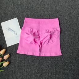 Women's Seamless Butt Lifting Workout Shorts, High Waist Tummy Control Yoga Shorts, High Stretch Tight Fit