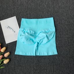 Women's Seamless Butt Lifting Workout Shorts, High Waist Tummy Control Yoga Shorts, High Stretch Tight Fit