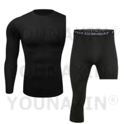 Men One Arm Sleeve T-shirts Exercise Trousers Running Tight Sports Cropped Leggings Women Yoga Fitness Pants S M L XL 2XL 3XL