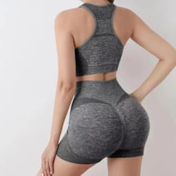2Pcs/Set New High Waist Women Yoga Set Seamless Crop Top Leggings Sports Suits Elastic Plus Size Workout Sportswear