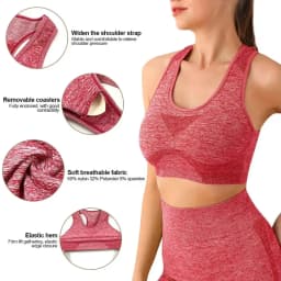 2Pcs/Set New High Waist Women Yoga Set Seamless Crop Top Leggings Sports Suits Elastic Plus Size Workout Sportswear