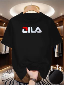 Summer men's short-sleeved American design printed T-shirt casual sports versatile top