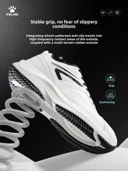 Kelme Dad Shoes Slip-resistant Women Men Retro Chunky Sneakers Casual Walking Running Shoes Fashion Comfortable Sportswear