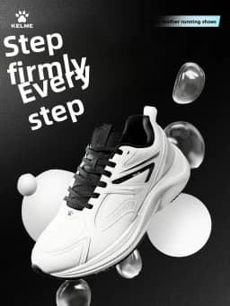 Kelme Dad Shoes Slip-resistant Women Men Retro Chunky Sneakers Casual Walking Running Shoes Fashion Comfortable Sportswear