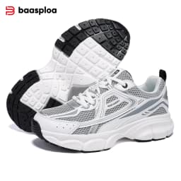 Baasploa Women Running Shoes Fashion Lightweight Mesh Non-slip Jogging Sneaker Female Outdoor Breathable Colorful Casual Shoes