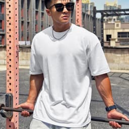 Plain Oversized Loose Mens Casual T-shirts Gym Bodybuilding Fitness Short Sleeves Tops Summer Mesh Breathable Quick Dry Shirts