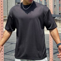Plain Oversized Loose Mens Casual T-shirts Gym Bodybuilding Fitness Short Sleeves Tops Summer Mesh Breathable Quick Dry Shirts