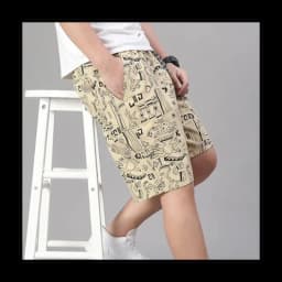 Men‘s Streetwear Casual Shorts Holiday Bermuda Shorts Elastic Waist Golf Shorts Relaxed Fit Cotton Drawstring Sweat Shorts