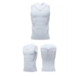Quick-Dry Ionic Shaping Vest Vest Body Shape Top Tummy Control Sleeveles Men Ice-Silk Slimming Vest Comfortable Breathable