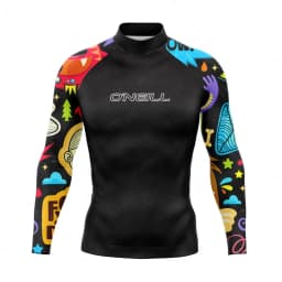 New Men's Funny Swimsuit Rash Guards Long Sleeve Surfing T-Shirt UPF 50+ Swimwear Quick Dry Beach Water Suit Sports Surf Clothes