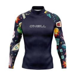 New Men's Funny Swimsuit Rash Guards Long Sleeve Surfing T-Shirt UPF 50+ Swimwear Quick Dry Beach Water Suit Sports Surf Clothes