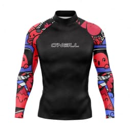 New Men's Funny Swimsuit Rash Guards Long Sleeve Surfing T-Shirt UPF 50+ Swimwear Quick Dry Beach Water Suit Sports Surf Clothes