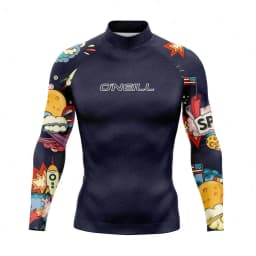 New Men's Funny Swimsuit Rash Guards Long Sleeve Surfing T-Shirt UPF 50+ Swimwear Quick Dry Beach Water Suit Sports Surf Clothes