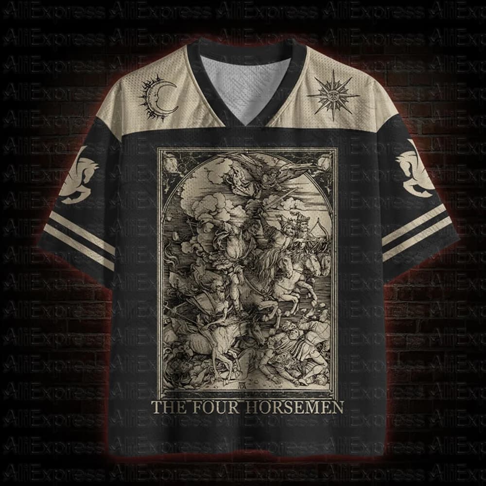 2026 New Movie Sports Fashion Adult and Children's Short Sleeve V-neck Street Eye Clothing Gothic Style Horror Fans Gift