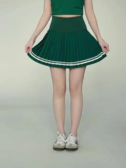 New Style Tennis Skirt, High-Waisted Slimming Tennis Wear, Quick-Drying Half-Length Pleated Skirt, Badminton Running Fitness Sports Short Skirt
