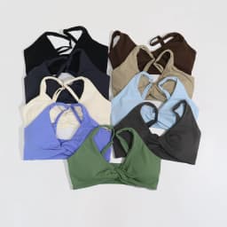 Ctenkevet Women's Ultra Soft Push-Up Sports Bra Summer New Breathable Yoga Workout Top Backless Fitness Crop Gym Underwear