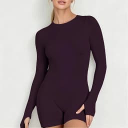 Sports Long Sleeve Jumpsuit Woman Seamless Tummy Control Backless Shaper Hip Lifting Yoga Bodysuit Fitness Gym Workout One Piece