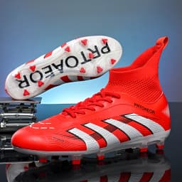 New Men Professional Soccer Shoes Boys Comfortable Non-Slip Football Boots Sneakers Ankle Sports Shoes TF/FG Match Unisex