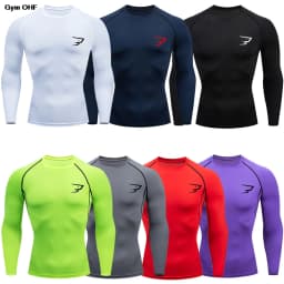 New Men's Short Sleeved T-shirt Compressed Quick Drying Breathable Training Tees Fitness Jujitsu Rashguard Top Gym Sport Shirts