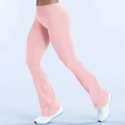 HISTELLO Yoga Flare Pants Low Waist Seamless Scrunch Butt Lifting Tummy Control Workout Gym Sports Bell Bottom Leggings