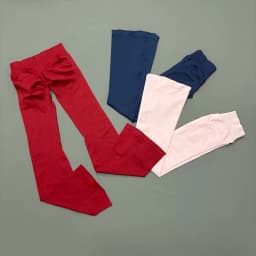 HISTELLO Yoga Flare Pants Low Waist Seamless Scrunch Butt Lifting Tummy Control Workout Gym Sports Bell Bottom Leggings