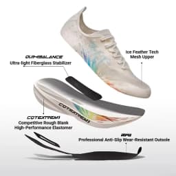361 Degrees Miro Nude SL Men Running Shoes Lightweight Durable Breathable High Resilience Soft Unisex Training Sneaker 672622220