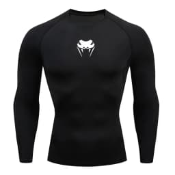 Men's O Neck Quick Dry Compression Tshirt Running Gym MMA Long Short Sleeve Sports Rashguard Athletic Top