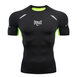 Men's long sleeved short sleeved T-shirt printed running bodybuilding quick drying T-shirt swimming and diving clothing