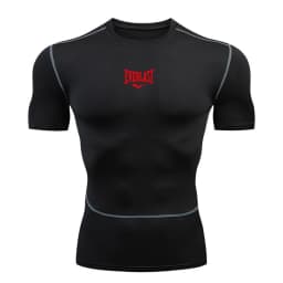 Men's long sleeved short sleeved T-shirt printed running bodybuilding quick drying T-shirt swimming and diving clothing