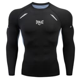Men's long sleeved short sleeved T-shirt printed running bodybuilding quick drying T-shirt swimming and diving clothing